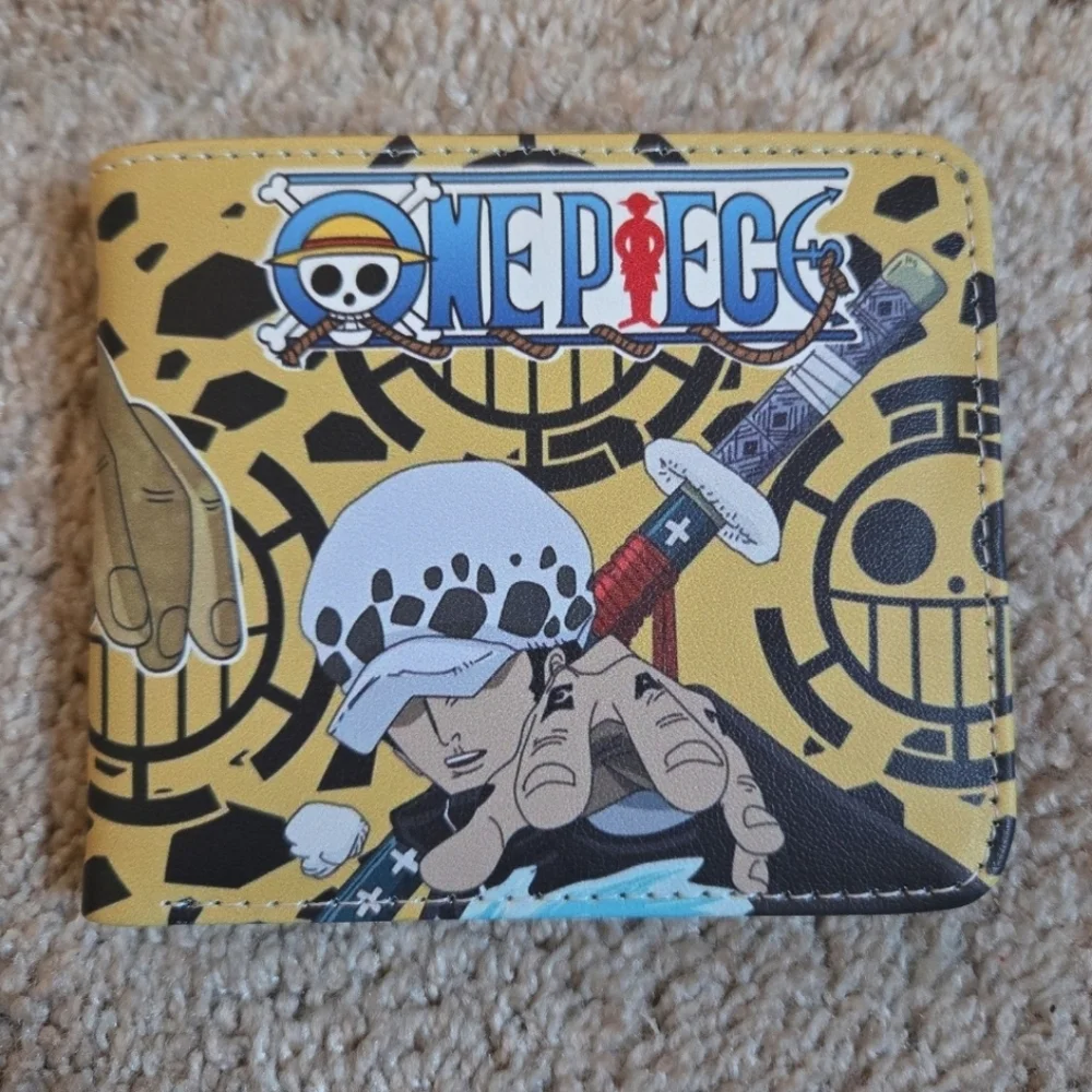 New one piece anime manga leather wallet